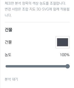 분석도 표현 조절 실제 조작 화면